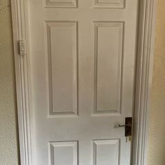 Timber white door