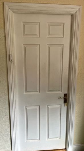 Timber white door