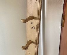 Antique Estate Made Vernacular pine Coat rack