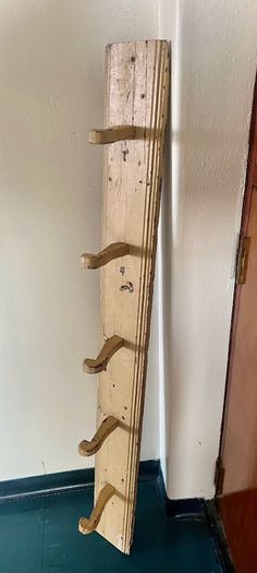 Antique Estate Made Vernacular pine Coat rack