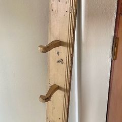 Antique Estate Made Vernacular pine Coat rack