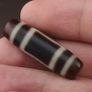 Antique Himalayan Tibetan Circle & Square Eyes Agate Dzi Bead Amulet Pendant Image 2