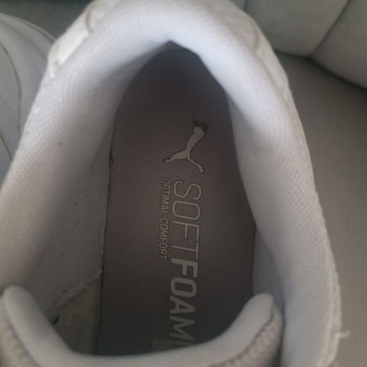 Puma White Runners size 6