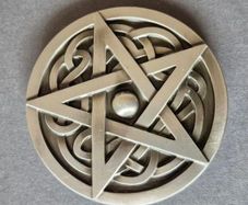 Belt buckle, celtic/pagan design.