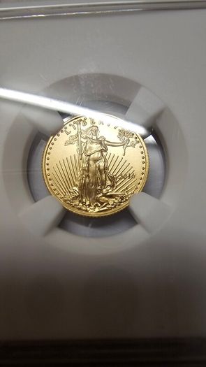 2016 5 Dollar Gold Eagle MS70 NGC 30th Anniversary First Day of Issue Signed By Elizabeth Jones Premium Slab