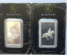 2x 50g Silver bars