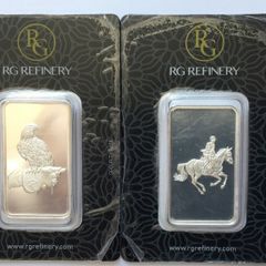 2x 50g Silver bars