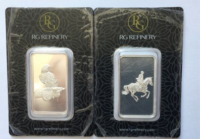 2x 50g Silver bars