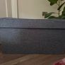 Grey ottoman storage box Image 2