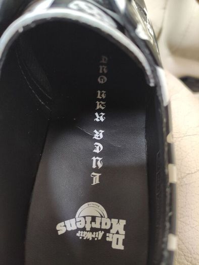 New DR MARTENS 1461 Women's Retro 1970s Playing Card Skulls Shoes