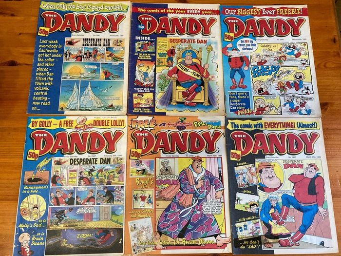 Comics: 'The Dandy' 1996,1998 and 1999 (73 numbers)