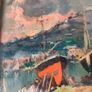 Oil painting of boats on the shore Image 3