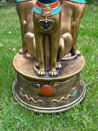 Egyptian bastet side table