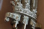 Two militaria item's, RAF voluntary badge
