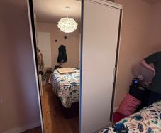 Sliding door wardrobe with mirror