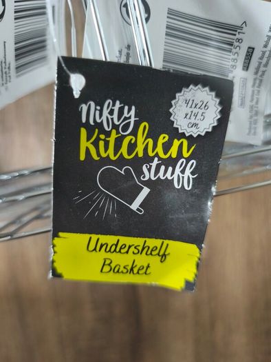 3 Nifty Kitchen Stuff Wire Undershelf Storage Baskets