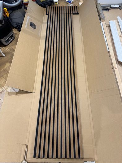 Oiled Oak Acoustic Wall Panelling