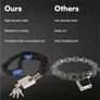 Heavy Duty Motorbike Lock with Padlock | 6mm x 1.2m | Motorcycle & Scooter Lock with Security Chain | 2m Bike Locks High Security | Strong Chain & Locking Padlock (6mm Dia x 1200mm Length) Image 2