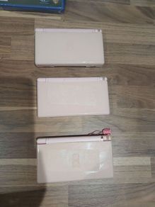 3 Pink Nintendo Ds Lites For Parts Only
