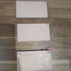 3 Pink Nintendo Ds Lites For Parts Only