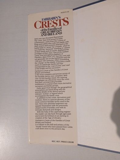 Fairbairn's Crests of the Families of Great Britain and Ireland by James Fairbairn