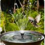 FREE EXPRESS SHIPPING Solar Fountain Pump, Circle Garden Solar Powered Water Pump Solar Panel Kit Water Pump for Pond, Fountain, BirdBath, Garden Decoration, Water Cycling, No Electricity Required Image 2