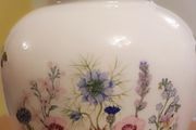 Vintage Aynsley Fine Bone China Ginger Jar | Wild Tudor Floral Covered Urn