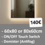 LED Bathroom Mirror Antifog Makeup Vanity Dressing Room Image 2