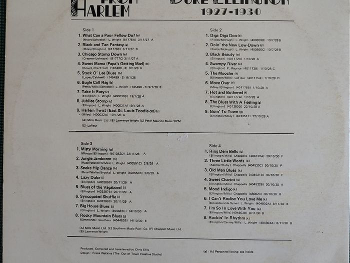 Duke Ellington - Hot From Harlem 1927-1930 2 x Vinyl (1979) Jazz Swing Compilation EX+