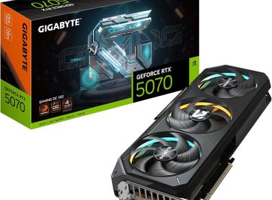 Gigabyte Geforce Rtx 5070 Gaming Oc 12g Graphics Card-12gb Gddr7, 192bit, Pci-e 5.0, 2625 Mhz Core Clock, 3 X Dp 2.1a, 1 X Hdmi 2.1b, Nvidia Dlss 4, Gv-n5070gaming Oc-12gd