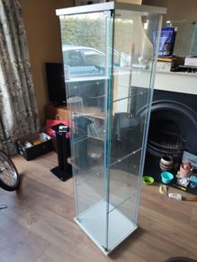 Ikea glass display cabinet