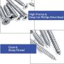 NEW SALE | 285 Pcs Self Tapping Screws Assortment Set, M2/M3/M4/M5 Stainless Steel Self Drilling Wood Screws Image 5