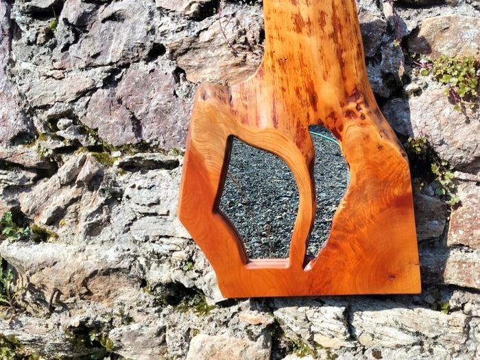 wooden mirror