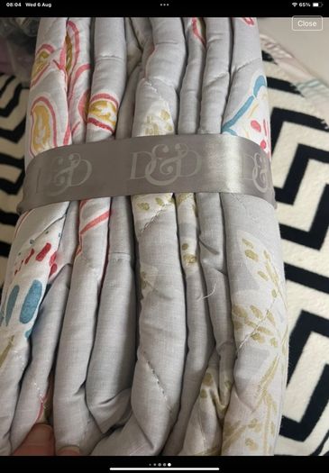 Bnwt grey bedspread double size