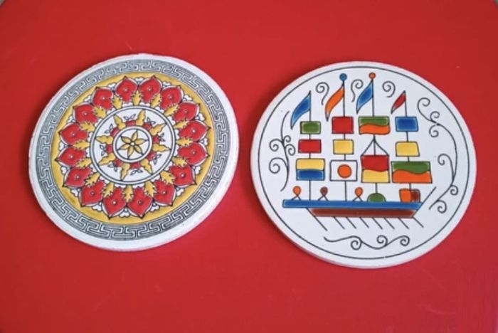 Greek Ceramic Coasters