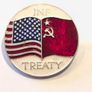 INF Treaty 1987 Soviet Vintage Pinback Button USA USSR Rare! Collectable Image 3