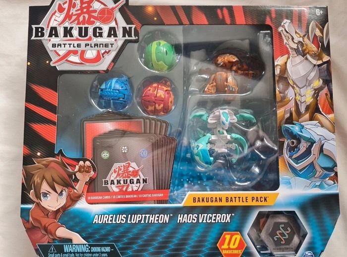 bakugan battle pack aurelus lupitheon - haos viserox brand new sealed