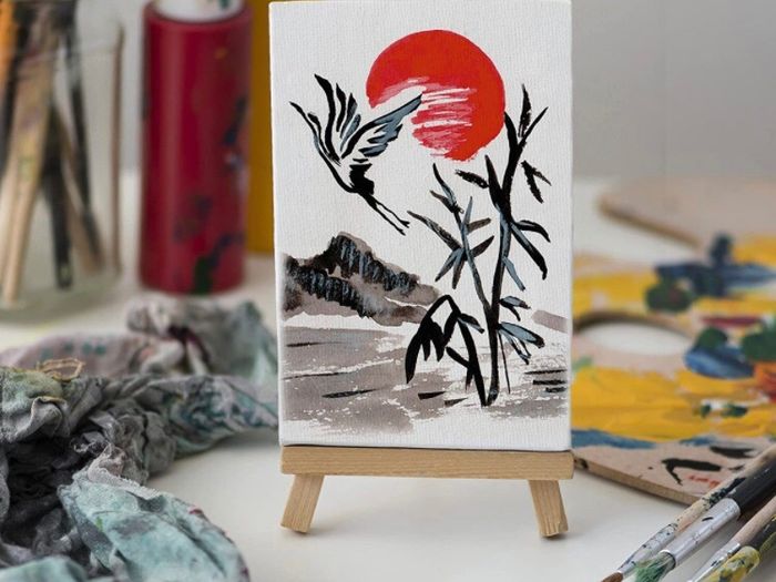 Blank Canvas (24 Pack) - 8 x 13cm (3 x 5 inches) - Pre Stretched Canvas Panel Boards - Suitable for Acrylic and Oil Painting