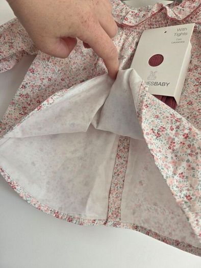0-3m, Brand-New Baby Summer Dress and Tights Set