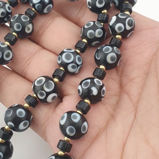 Vintage Venetian Style Thousand Eyes Glass Beads Necklace