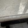 mahogany coffee table with beige marble top Image 6