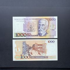 Brazil. 1 Cruzado   ( UNCIRCULATED )Overprint On 1,000 Cruzados  1989 ( Unc)