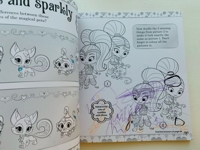 Shimmer & Shine Colouring Book & Soft Toy