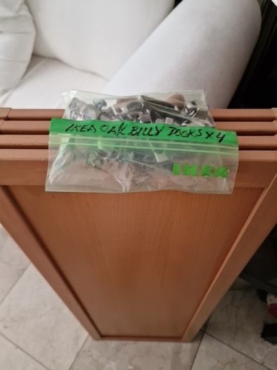 Ikea Oak Billy bookcase doors