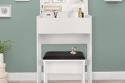 Dressing Table with Stool and storage Mirror  Pop up storage compartment