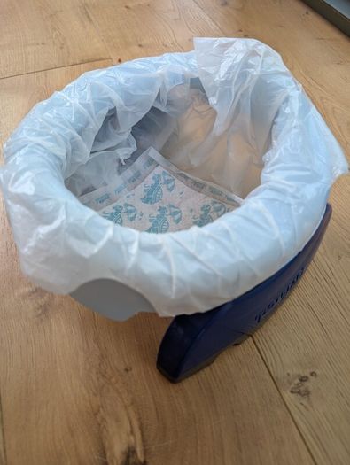 Potette Plus portable potty and disposable liners
