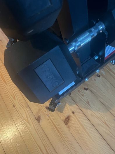 dumbells, rack and bench