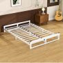 Double Bed Frame,4ft6 Floor Bed Frame Double Bed Base with Reinforced Steel Slats Image 7