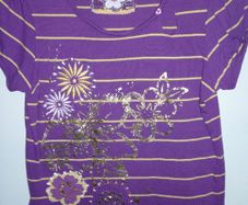 Girls Purple Dressy T-shirt Top. Marks & Spencer Age 10  Great Condition.