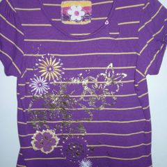 Girls Purple Dressy T-shirt Top. Marks & Spencer Age 10  Great Condition.